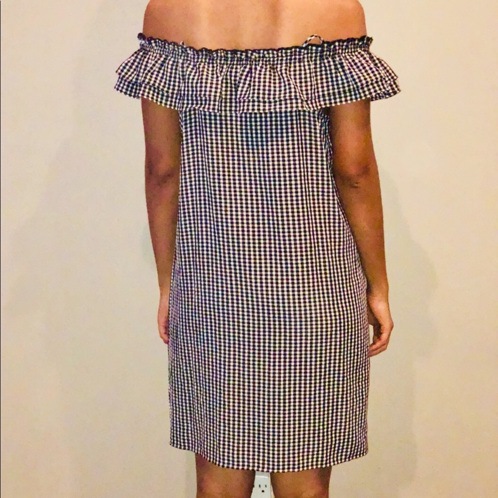 H&M black and white dress